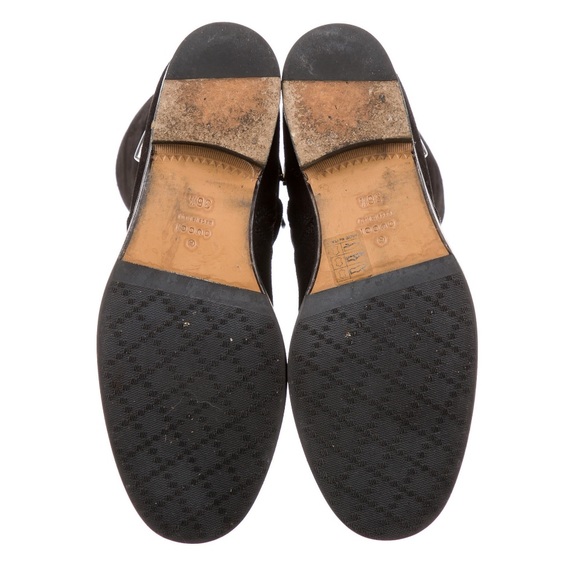 GUCCI Horsebit Accent Black Suede Riding Boots Excellent condition💝 - Picture 7 of 11